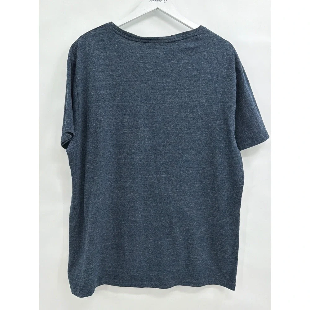 Polo Ralph Lauren‎ XL Custom Slim Fit V-Neck T-Shirt Gray Blue Heather Cotton
